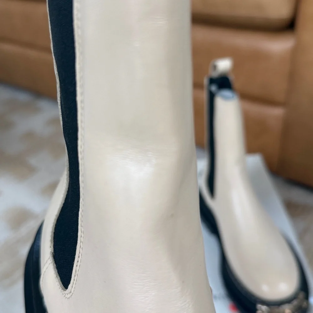 $445 New in box SANDRO COMBAT SHELSEA BOOTS SZ 35 - Picture 5 of 5